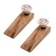2 Pieces Birds Ceramic Wooden Door Stopper
